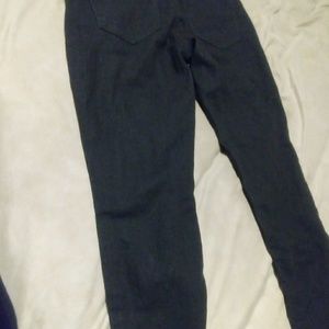 Charcoal Gray Coated Skinny Jeans